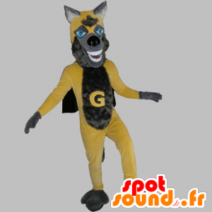 Mascotte de loup en tenue de skieur, déguisement de ski dans Mascottes Loup  Changement de couleur Pas De Changement Taille L (180-190 Cm) Bon a tirer  Non Avec les vêtements ? (si