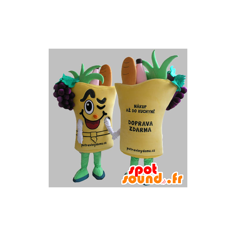 Vegetais cesta mascote. Mascot vegetal - MASFR031819 - Mascot vegetal