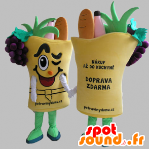 Vegetabilsk kurv maskot. vegetabilsk Mascot - MASFR031819 - vegetabilsk Mascot