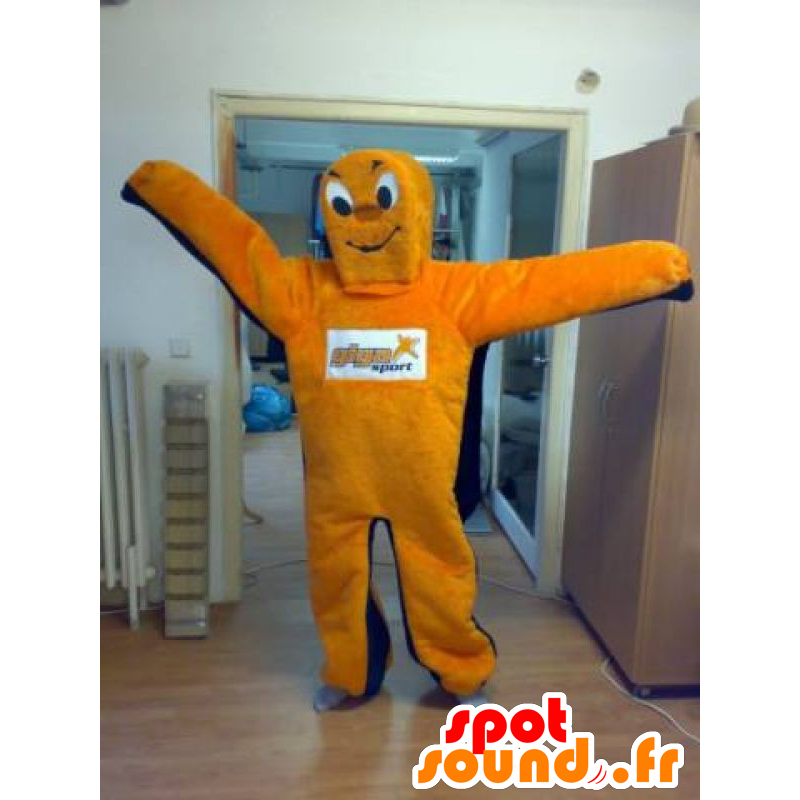 Mascot laranja e azul do homem, gigante - MASFR031821 - Mascotes homem