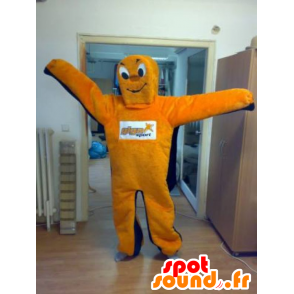 Maskot oranžové a modré muž, obří - MASFR031821 - Man Maskoti