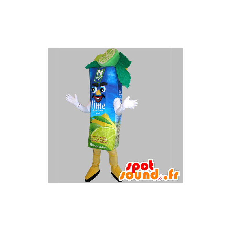 Mascot giant lemon juice brick - MASFR031822 - Mascots of objects