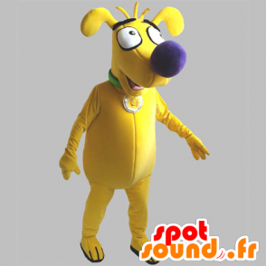 Yellow Mascot Dog, grappige en leuke - MASFR031850 - Dog Mascottes