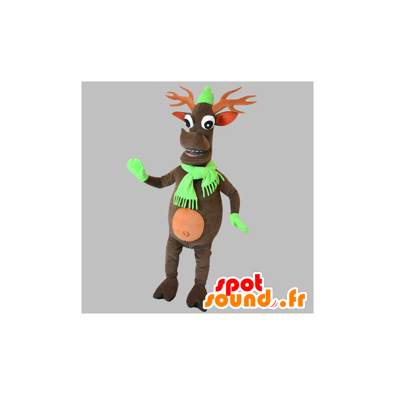 Christmas reindeer mascot. caribou mascot - MASFR031861 - Christmas mascots