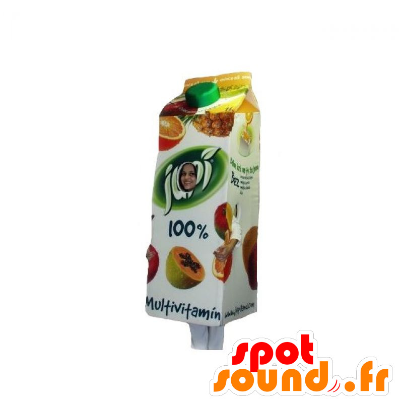 Mascotte frutta gigante succo di mattoni - MASFR031862 - Mascotte di fast food