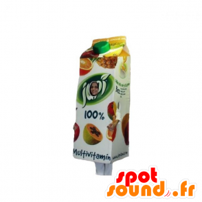 Mascotte de brique de jus de fruit géante - MASFR031862 - Mascottes Fast-Food