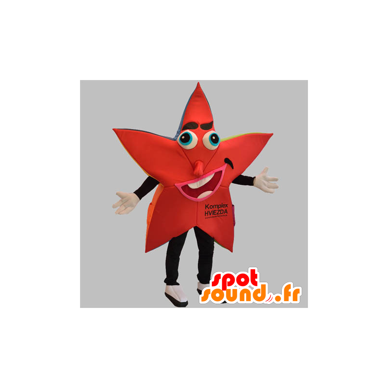 Mascot rode en zwarte ster, reuze - MASFR031871 - Niet-ingedeelde Mascottes