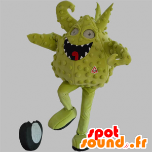 Grön monster maskot. Grön varelse maskot - Spotsound maskot