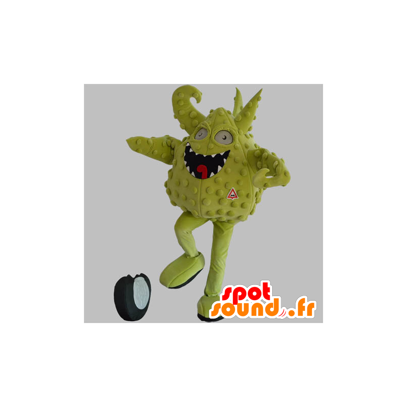 Mascotte de monstre vert. Mascotte de créature verte - MASFR031872 - Mascottes de monstres