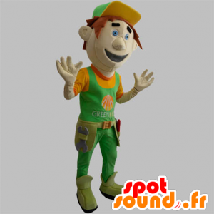 Mascotte d'homme, d'ouvrier avec ses outils - MASFR031882 - Mascottes Homme