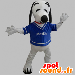 Mascotte de chien blanc et noir. Mascotte de Snoopy - MASFR031891 - Mascottes Scooby Doo
