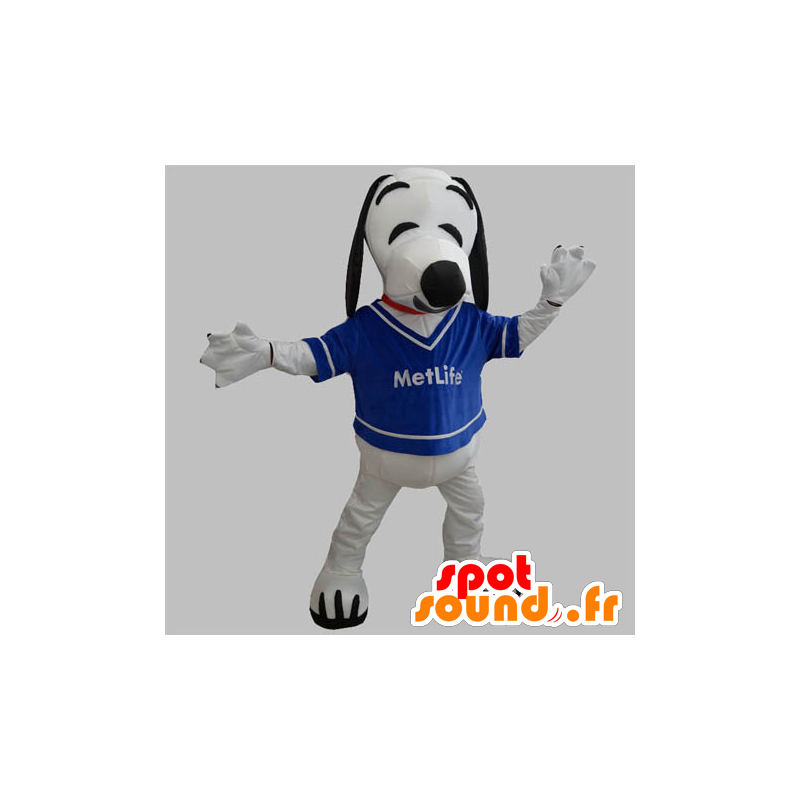 Mascot van zwarte en witte hond. Snoopy mascotte - MASFR031891 - Mascottes Scooby Doo
