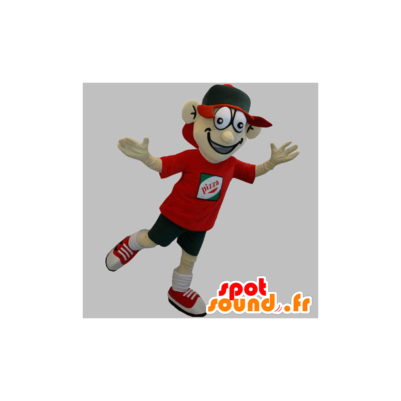 Pizza delivery mascot. teenage mascot - MASFR031895 - Mascots Pizza