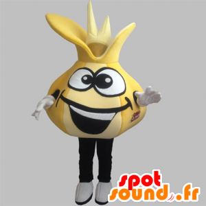 Løk maskot av hvitløk gule giganten - MASFR031897 - vegetabilsk Mascot