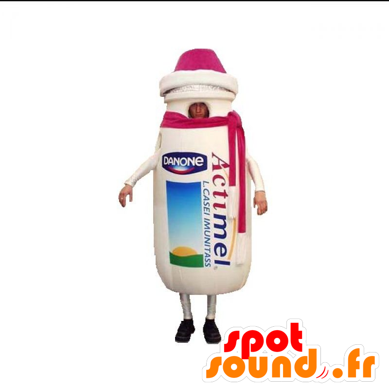 Mascot Actimel. Mascot melkdrank - MASFR031901 - food mascotte