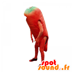 Orange morotmaskot, jätte. Grönsaksmaskot - Spotsound maskot