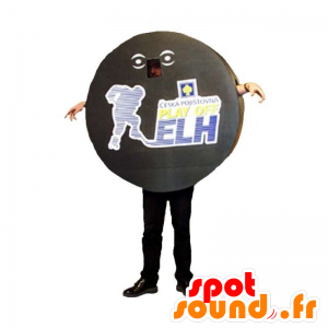 Hockey puck mascot. sports mascot - MASFR031926 - Sports mascot