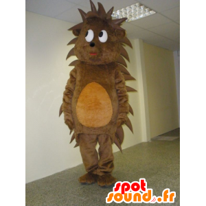 Maskotka Jeż brązowy i pomarańczowy, słodki i uroczy - MASFR031940 - maskotki Hedgehog