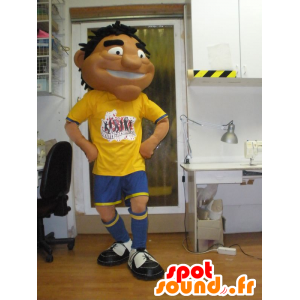 Mascotte d'homme bronzé, de sportif en tenue de sport - MASFR031956 - Mascotte sportives