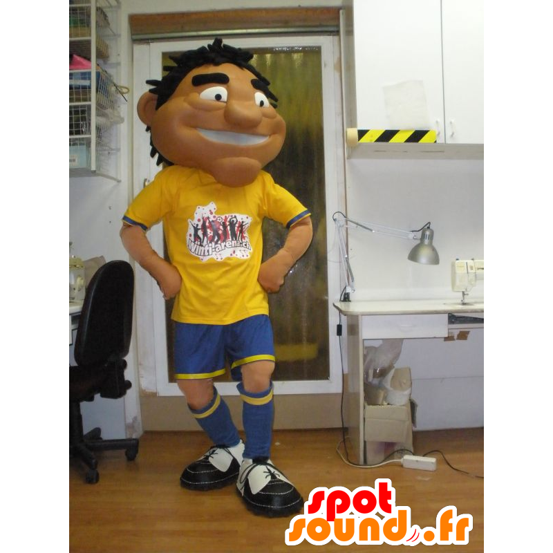 Mascot tanned man of sports in sportswear - MASFR031956 - Mascotte sportives