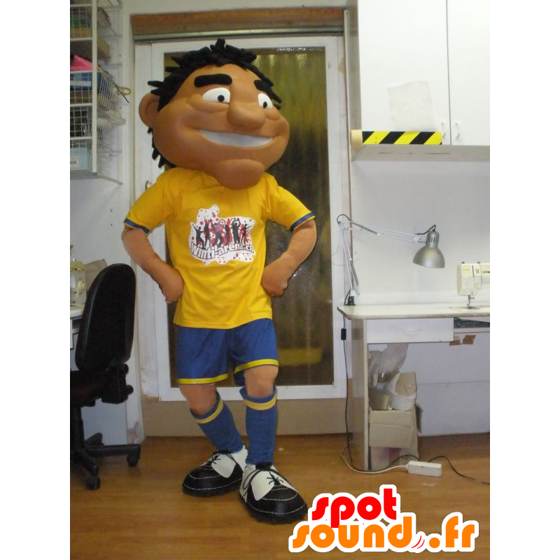 Mascotte d'homme bronzé, de sportif en tenue de sport - MASFR031956 - Mascotte sportives