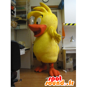 La mascota del pato polluelo, amarillo y anaranjado del pájaro de bebé - MASFR031962 - Mascota de los patos