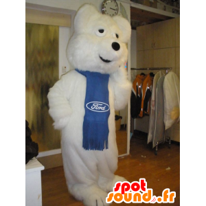 Mascot urso polar, urso polar, todo peludo - MASFR031965 - mascote do urso
