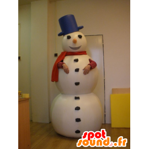 Hvit Snowman Mascot, Giant - MASFR031981 - Man Maskoter