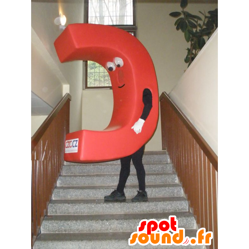 Mascota en forma de letra mayúscula rojo C. C - MASFR031985 - Mascotas sin clasificar