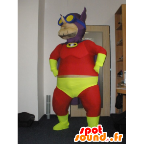 Mascot Beerman, zeer kleurrijke superheld - MASFR031992 - superheld mascotte