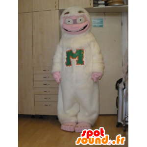 Mascota del Yeti blanco y rosa, diversión - MASFR031996 - Mascotas animales desaparecidas