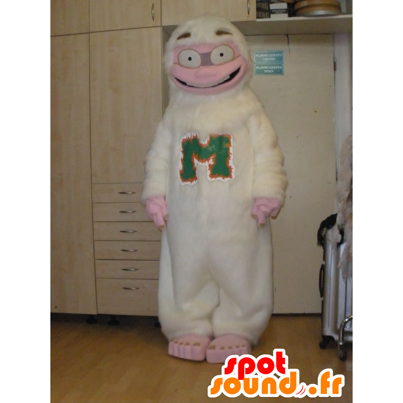 Purchase Yeti mascot white, all hairy. Costume Yeti in Missing