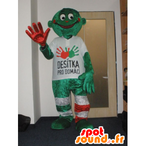 La mascota del hombre verde. Mascot Desitka pro DOMÁCÍ - MASFR032000 - Mascotas humanas