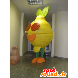 Gigantiske og fargerike sitron maskot - MASFR032004 - frukt Mascot