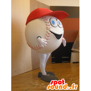 Baseball mascotte bianca, gigante - MASFR032033 - Mascotte sport