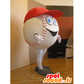 Baseball mascotte bianca, gigante - MASFR032033 - Mascotte sport