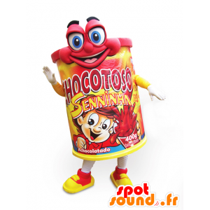 Chocotoso Maskottchen, Schokolade trinken - MASFR032041 - Essen-Maskottchen