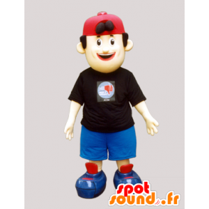 Boy mascotte, tiener met een hoed - MASFR032054 - Mascottes Boys and Girls