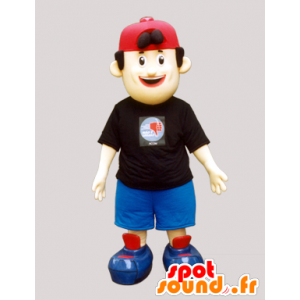 Mascot dreng, teenager med en hue - Spotsound maskot kostume