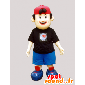 Boy mascotte, tiener met een hoed - MASFR032054 - Mascottes Boys and Girls