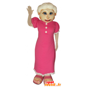 Mascot alte Dame. Mascot Großmutter - MASFR032058 - Maskottchen-Frau