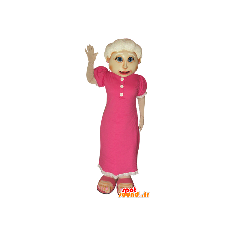 Mascot alte Dame. Mascot Großmutter - MASFR032058 - Maskottchen-Frau