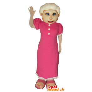 Mascot old lady. Mascot grandmother - MASFR032058 - Mascots woman