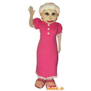 Mascotte de vieille dame. Mascotte de grand-mère - MASFR032058 - Mascottes Femme