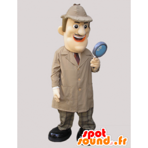 Mascota detective vestido con un abrigo largo - MASFR032062 - Mascotas humanas