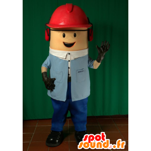 Worker mascot. Construction mascot - MASFR032066 - Human mascots