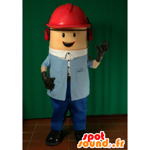 Arbeider mascotte. constructie Mascot - MASFR032066 - man Mascottes