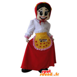 Mascot bonde, kone, husmor - MASFR032074 - Kvinne Maskoter