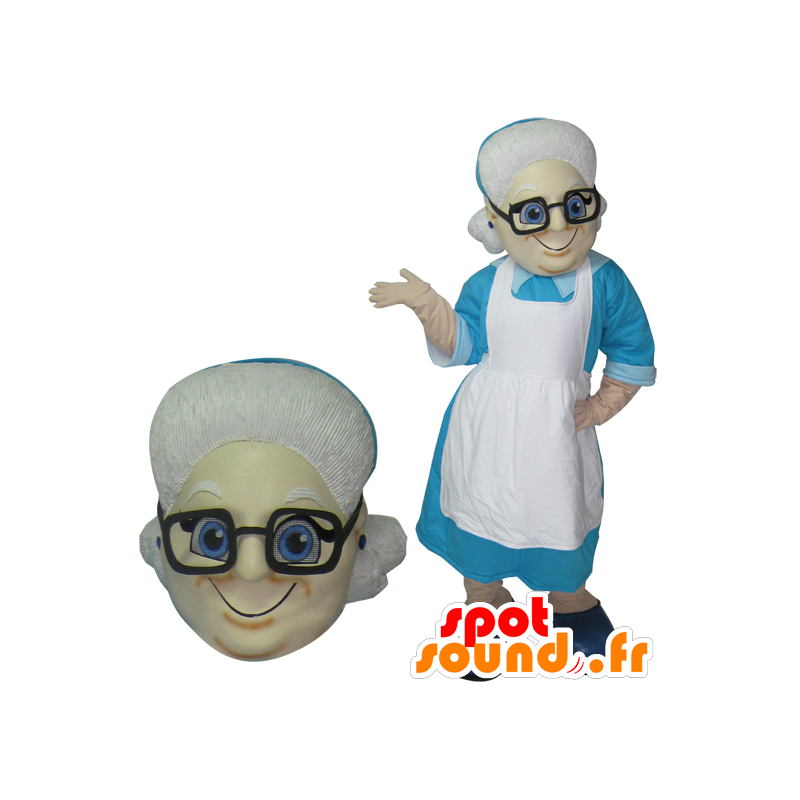 Mascot alte Dame. Mascot Großmutter - MASFR032078 - Maskottchen-Frau