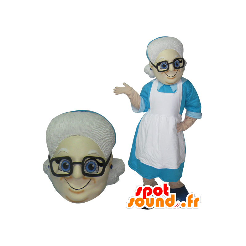 Maskot gammel dame. Mascot bestemor - MASFR032078 - Kvinne Maskoter